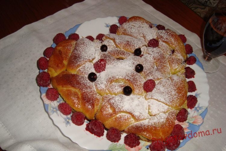 Пирог «Малиновая нежность» на День Святого Валентина