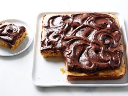 Торт с сухофруктами и шоколадной глазурью без сахара