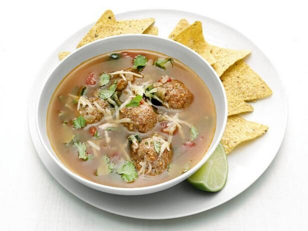 Мексиканский суп с фрикадельками